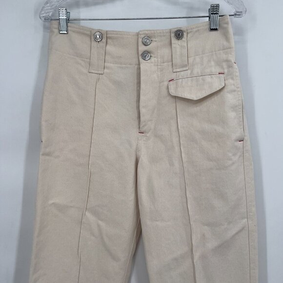 Isabel Marant Étoile Dilirok Pants in Light Beige Shade  Size 36 (USA 4 )NWT - Picture 2 of 15
